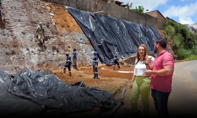 Pmvc Perto Da Conclus O Obra De Conten O De Encosta Do Bairro