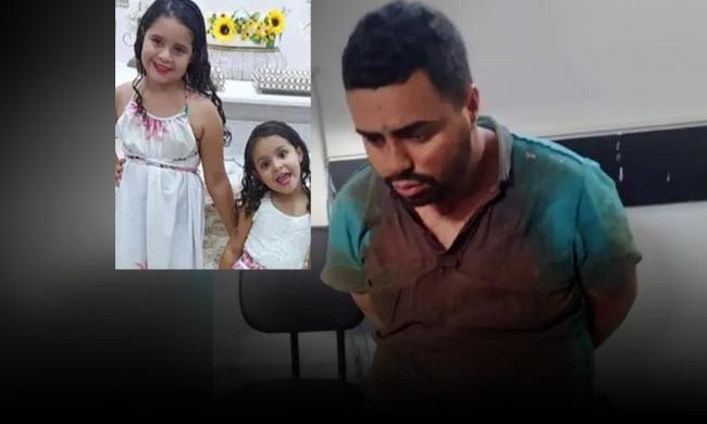 Horror Preso O Homem Que Matou As Duas Filhas E Incendiou O Carro